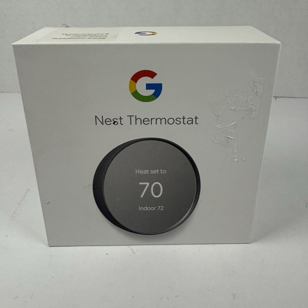 Google Nest G4CVZ Smart WiFi Programmable Thermostat Snow Open Box